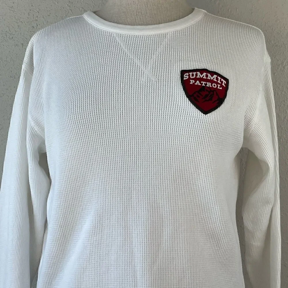 EUC Gymboree Kids White Long John Style Summit Patrol Long Sleeve Top 10